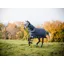 Amigo Bravo 12 Plus 250g Medium Weight Detachable Neck Turnout Rug Navy/Aqua/Turquoise